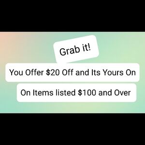 GREAT SALE! $20 Off On Items $100+